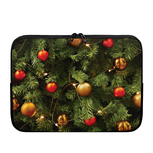 Decorated Christmas Tree Print Laptop Sleeve