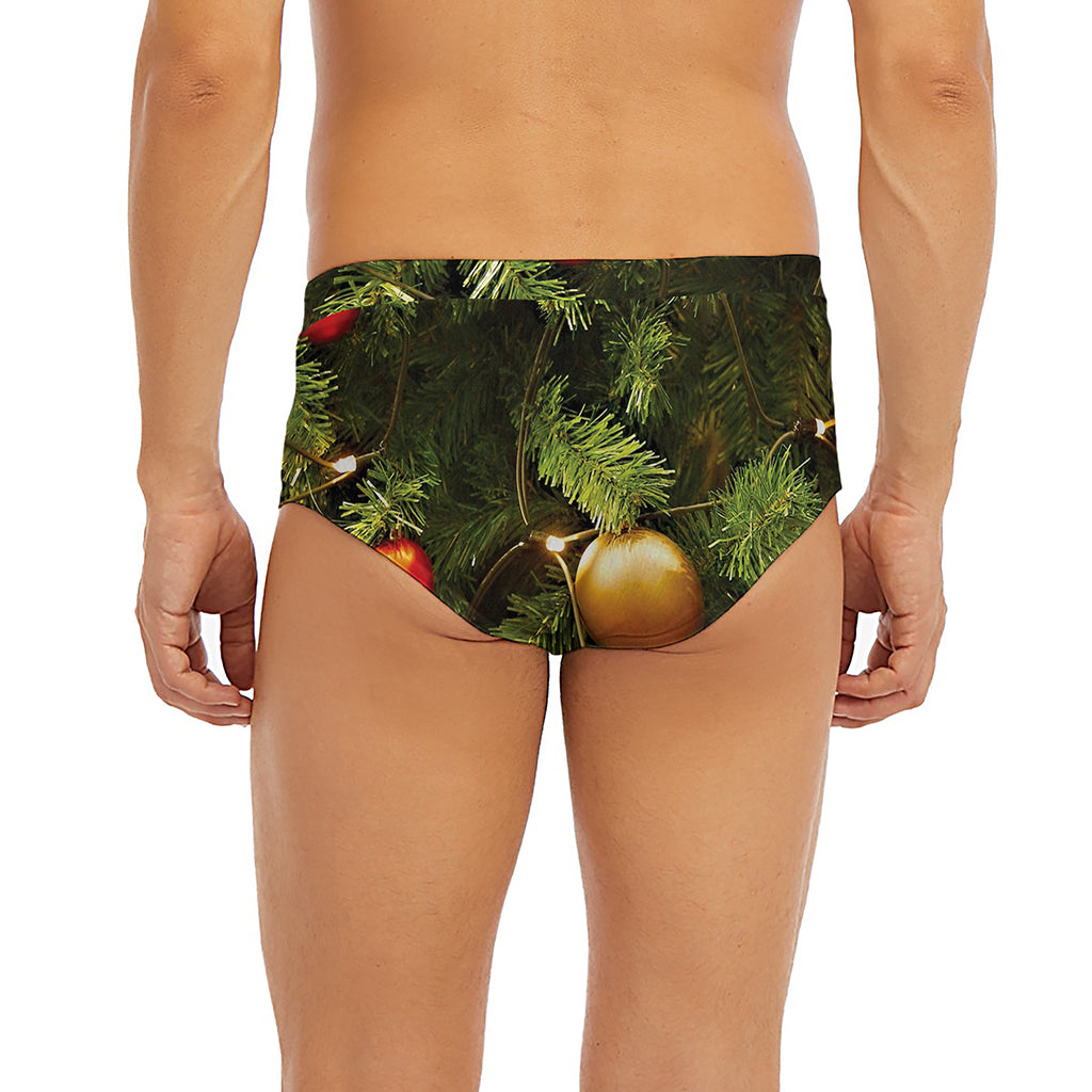 Decorated Christmas Tree Print Men's Briefs
