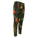 Decorated Christmas Tree Print Men's Compression Pants
