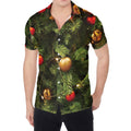 Decorated Christmas Tree Print Men's Shirt