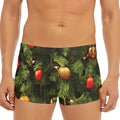 Decorated Christmas Tree Print Men's Short Boxer Briefs