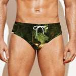 Decorated Christmas Tree Print Men's Swim Briefs