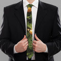 Decorated Christmas Tree Print Necktie