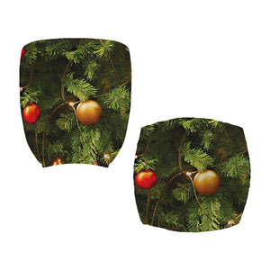 Decorated Christmas Tree Print Office Chair Cover