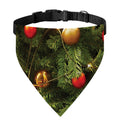 Decorated Christmas Tree Print Over The Collar Dog Bandana