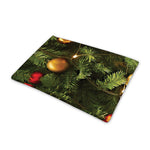 Decorated Christmas Tree Print Pet Cooling Mat Cover