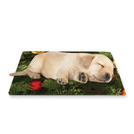 Decorated Christmas Tree Print Pet Cooling Mat Cover