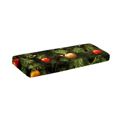 Decorated Christmas Tree Print Piano Keyboard Cover