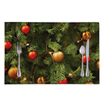 Decorated Christmas Tree Print Placemat