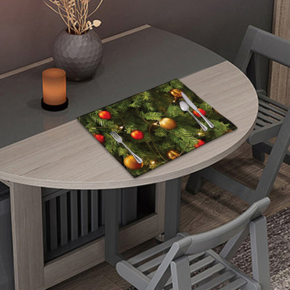Decorated Christmas Tree Print Placemat