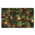 Decorated Christmas Tree Print Polyester Doormat