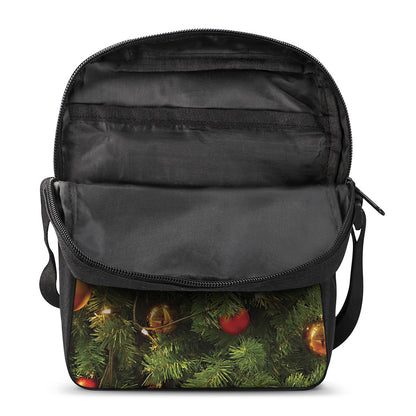 Decorated Christmas Tree Print Rectangular Crossbody Bag
