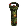 Decorated Christmas Tree Print Single Neoprene Wine Tote