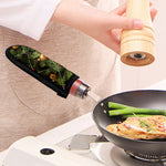 Decorated Christmas Tree Print Skillet Handle Cover