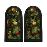 Decorated Christmas Tree Print Skillet Handle Cover