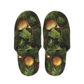 Decorated Christmas Tree Print Slippers