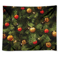 Decorated Christmas Tree Print Tapestry