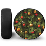 Decorated Christmas Tree Print Tire Cover