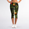 Decorated Christmas Tree Print Women's Capri Leggings