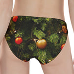 Decorated Christmas Tree Print Women's Panties