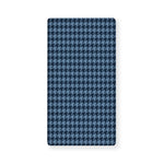 Deep Blue Houndstooth Pattern Print Baby Crib Sheet