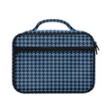 Deep Blue Houndstooth Pattern Print Briefcase Bible Bag