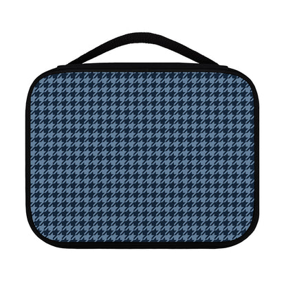 Deep Blue Houndstooth Pattern Print Classic Bible Case