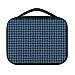 Deep Blue Houndstooth Pattern Print Classic Bible Case