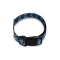Deep Blue Houndstooth Pattern Print Dog Collar