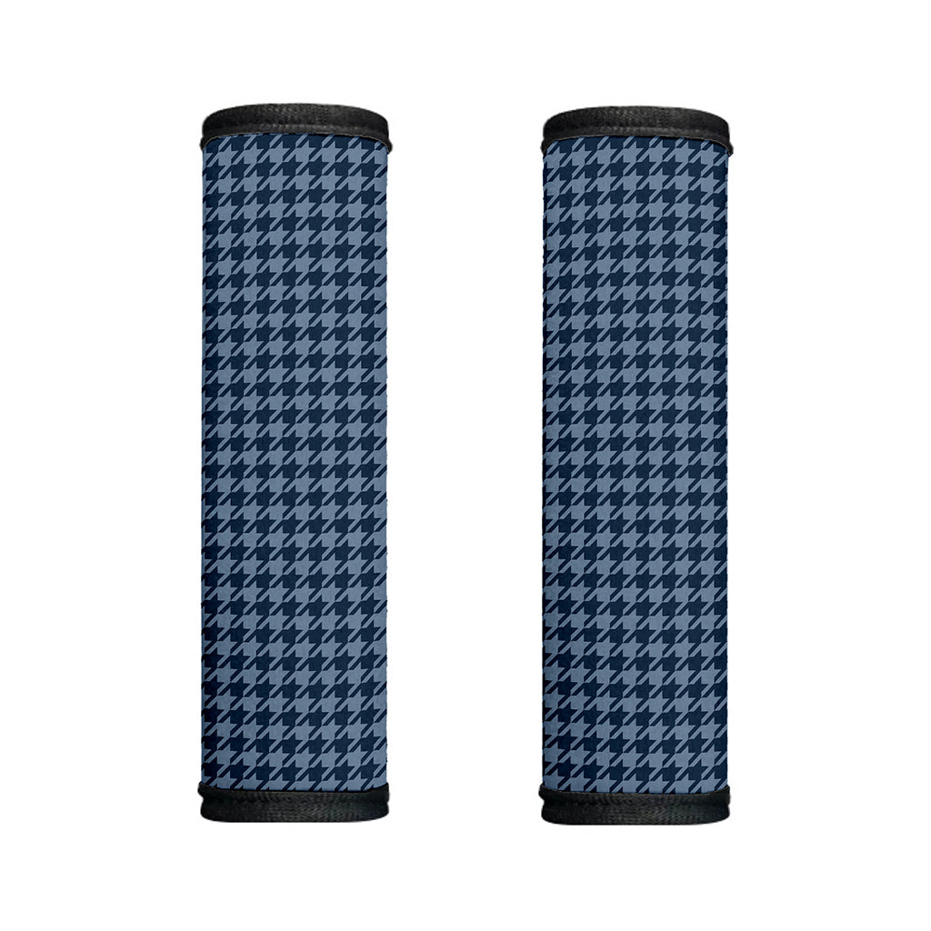 Deep Blue Houndstooth Pattern Print Handle Covers