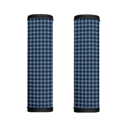 Deep Blue Houndstooth Pattern Print Handle Covers