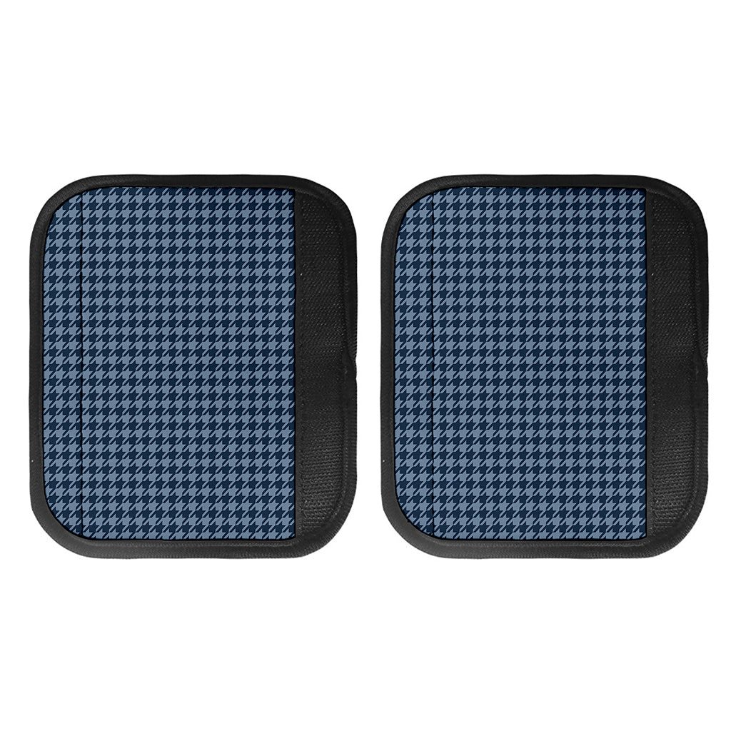 Deep Blue Houndstooth Pattern Print Handle Covers