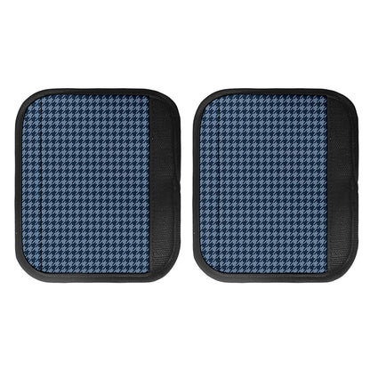 Deep Blue Houndstooth Pattern Print Handle Covers