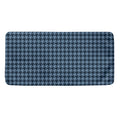 Deep Blue Houndstooth Pattern Print Towel