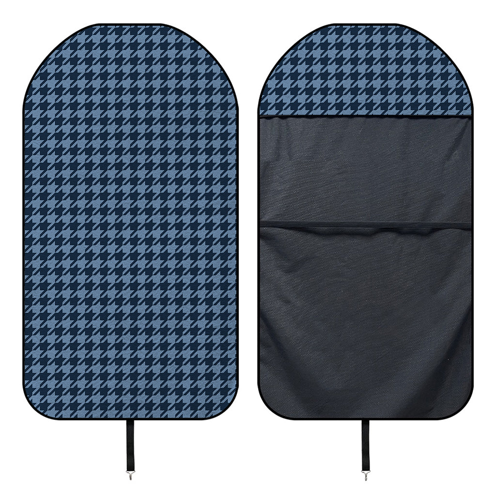 Deep Blue Houndstooth Pattern Print Waterproof Car Seat Cover