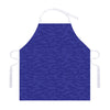 Deep Blue Knitted Pattern Print Adjustable Apron