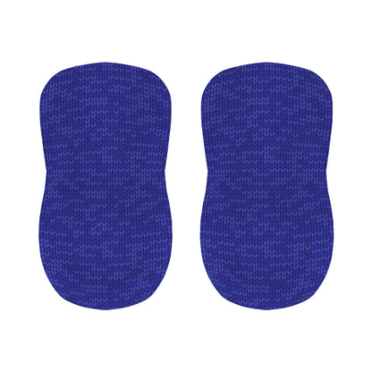 Deep Blue Knitted Pattern Print Bar Stool Covers