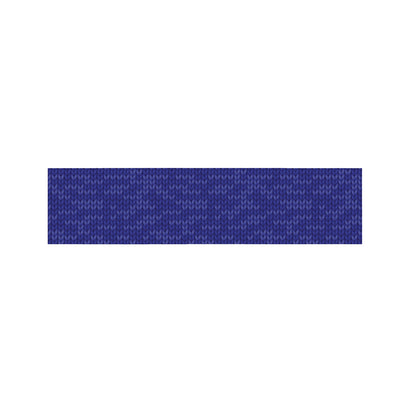 Deep Blue Knitted Pattern Print Bed Runner