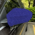 Deep Blue Knitted Pattern Print Car Side Mirror Covers