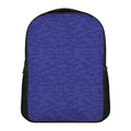 Deep Blue Knitted Pattern Print Casual Backpack