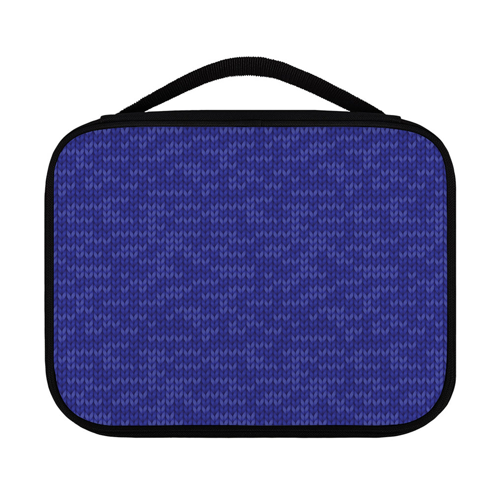 Deep Blue Knitted Pattern Print Classic Bible Case