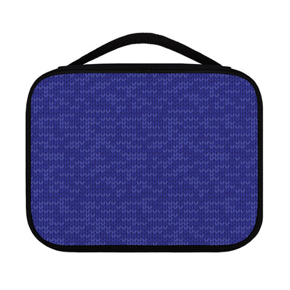 Deep Blue Knitted Pattern Print Classic Bible Case