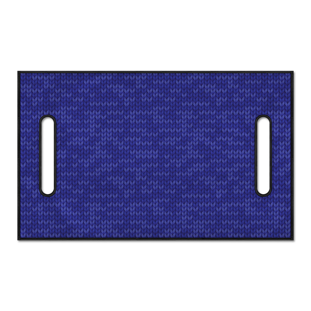 Deep Blue Knitted Pattern Print Golf Cart Seat Cover