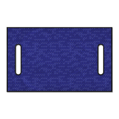 Deep Blue Knitted Pattern Print Golf Cart Seat Cover
