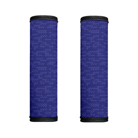 Deep Blue Knitted Pattern Print Handle Covers