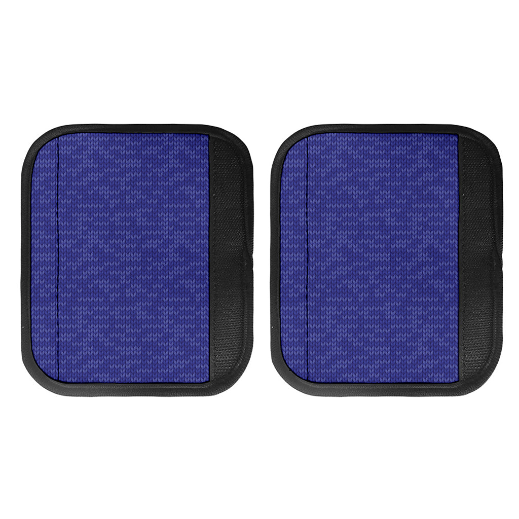 Deep Blue Knitted Pattern Print Handle Covers