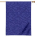Deep Blue Knitted Pattern Print House Flag