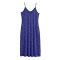 Deep Blue Knitted Pattern Print Jersey Midi Cami Dress