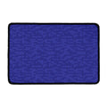 Deep Blue Knitted Pattern Print Kitchen Mat