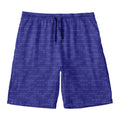 Deep Blue Knitted Pattern Print Men's Swim Trunks